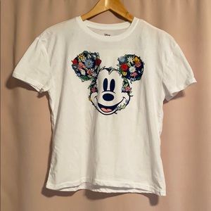 Embroidered Mickey Mouse Shirt